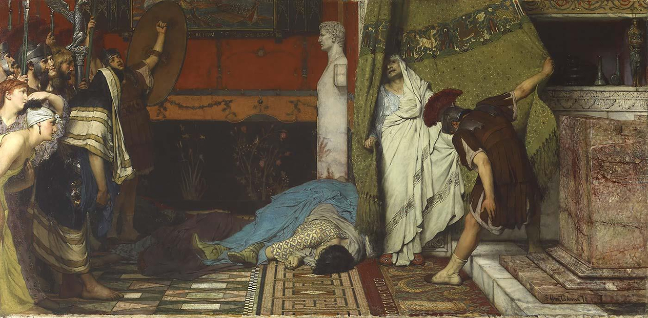 Sir Lawrence Alma-Tadema Roma İmparatoru Kanvas Tablo