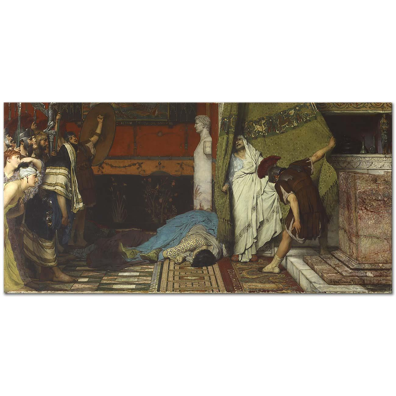 Sir Lawrence Alma-Tadema Roma İmparatoru Kanvas Tablo