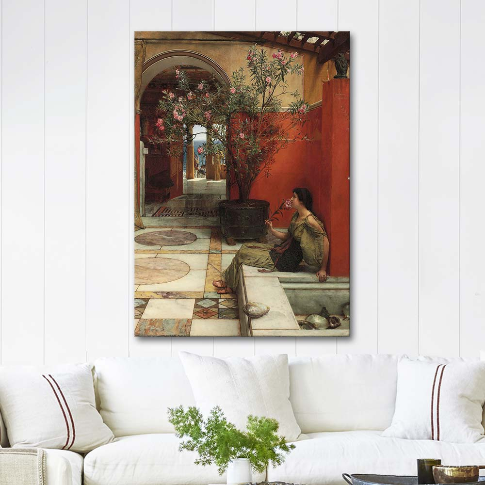 Sir Lawrence Alma-Tadema An Oleander Art Print