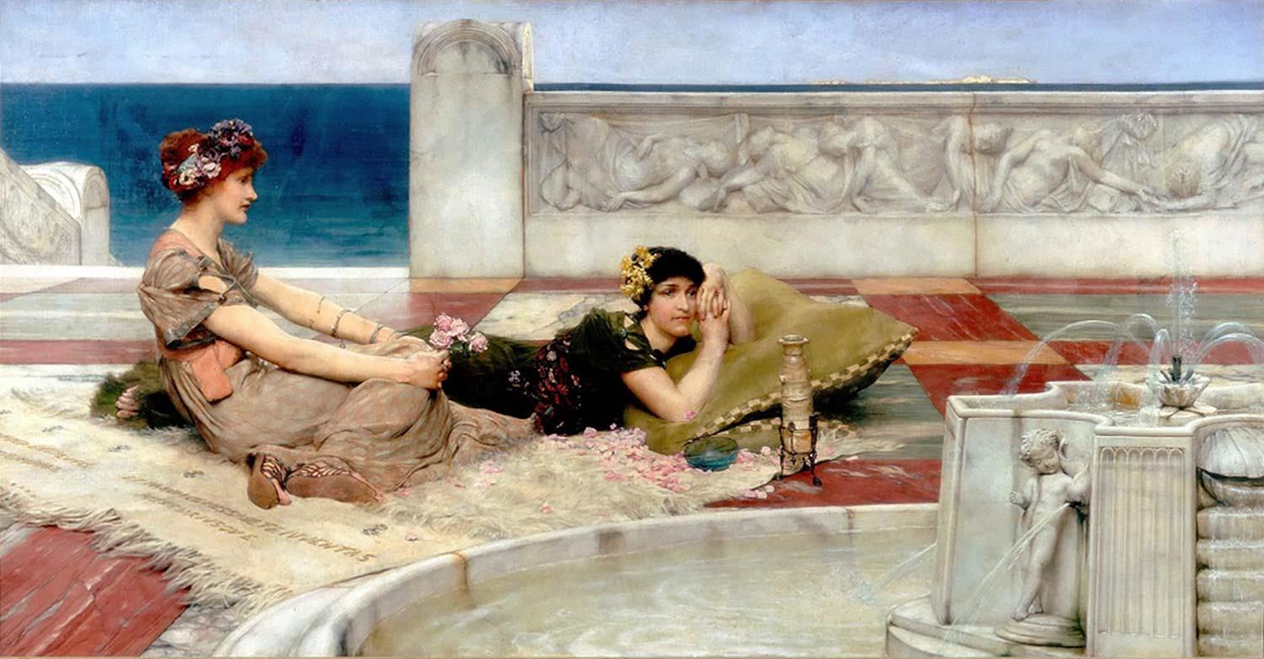 Sir Lawrence Alma Tadema Aşk Yolculukları Kanvas Tablo