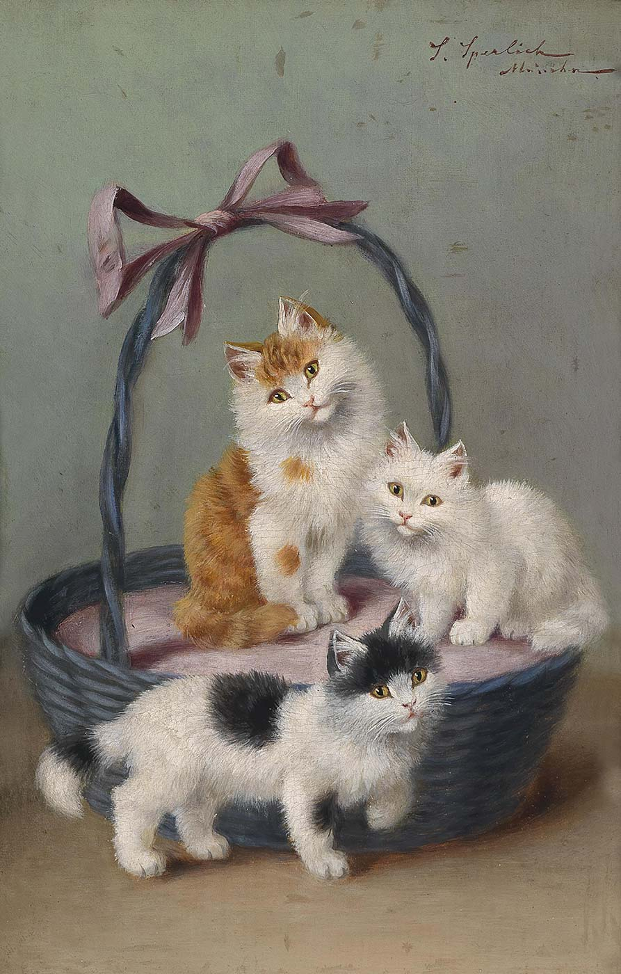Sophie Sperlich Katzen Im Korb Art Print