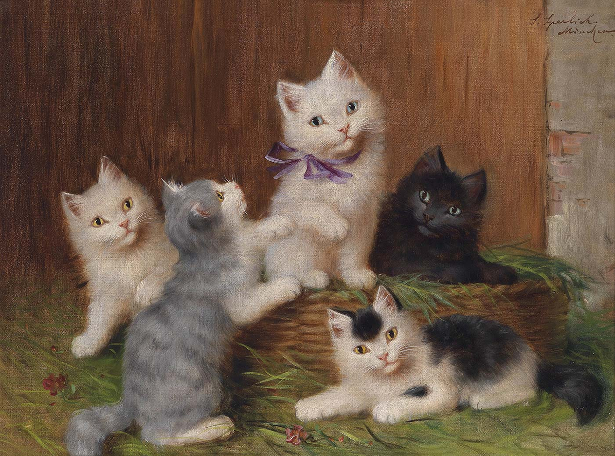 Sophie Sperlich Katzenkinder Art Print