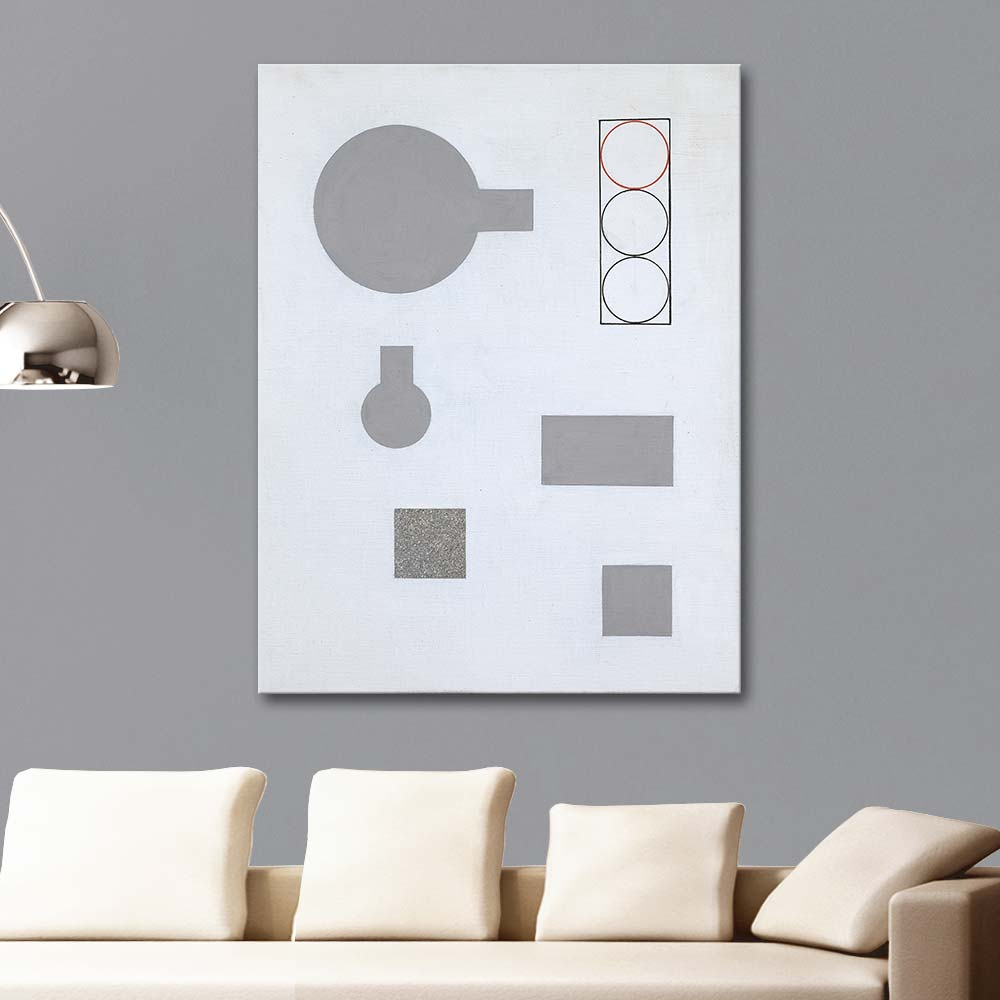Sophie Taeuber Arp Composition with Rectangles and Circles Art Print