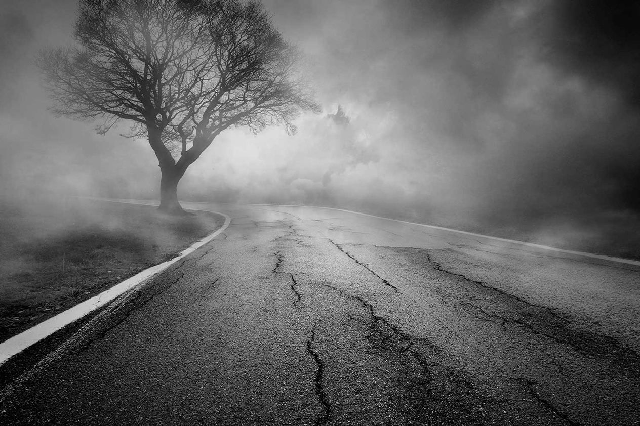 Spooky High Way Art Print