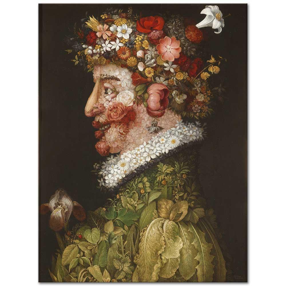 Giuseppe Arcimboldo ilkbahar Kanvas Tablo