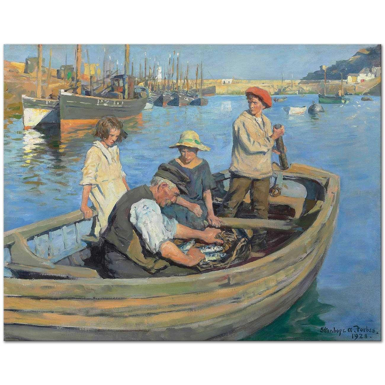 Stanhope Alexander Forbes Balıkçılar Kanvas Tablo
