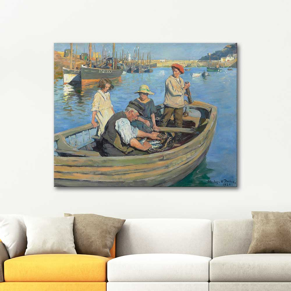 Stanhope Alexander Forbes Balıkçılar Kanvas Tablo