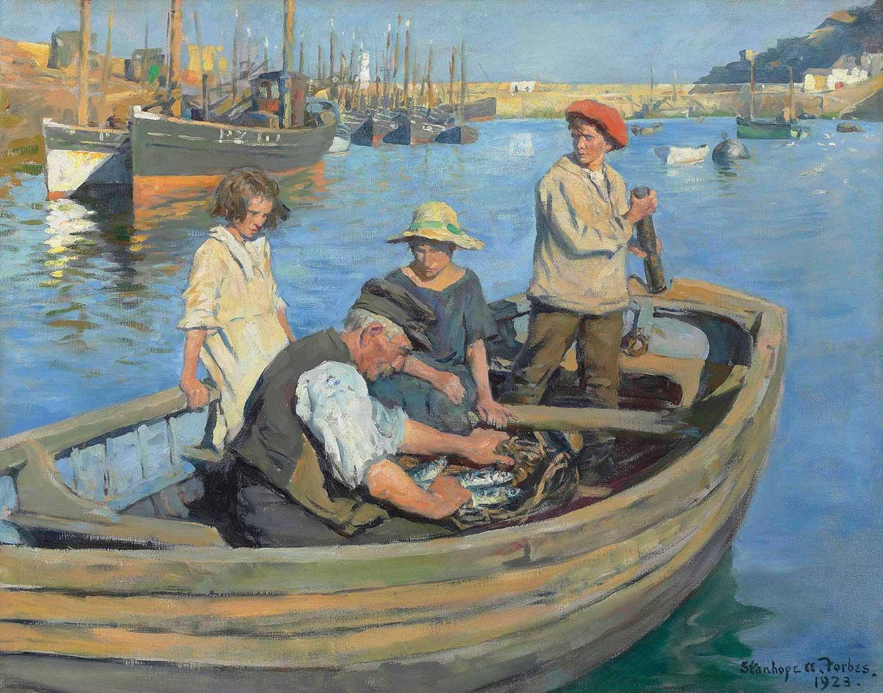 Stanhope Alexander Forbes Balıkçılar Kanvas Tablo