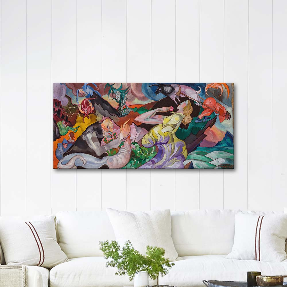 Stanislaw Ignacy Witkiewicz Temptation of St Anthony Art Print