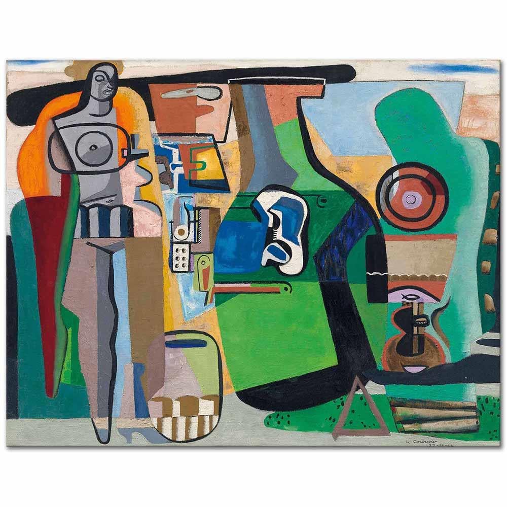 Le Corbusier Figürlü Natürmort Kanvas Tablo