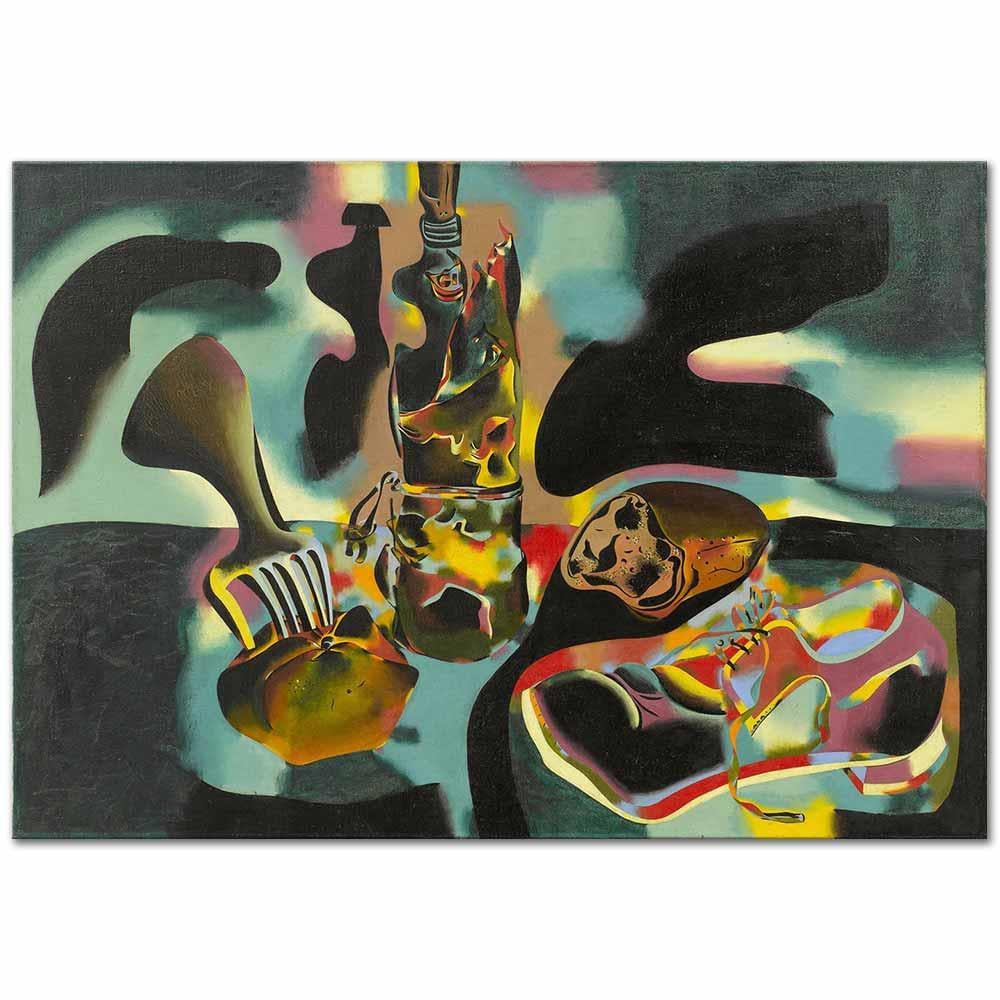 Joan Miro Eski Ayakkabılı Natürmort Kanvas Tablo