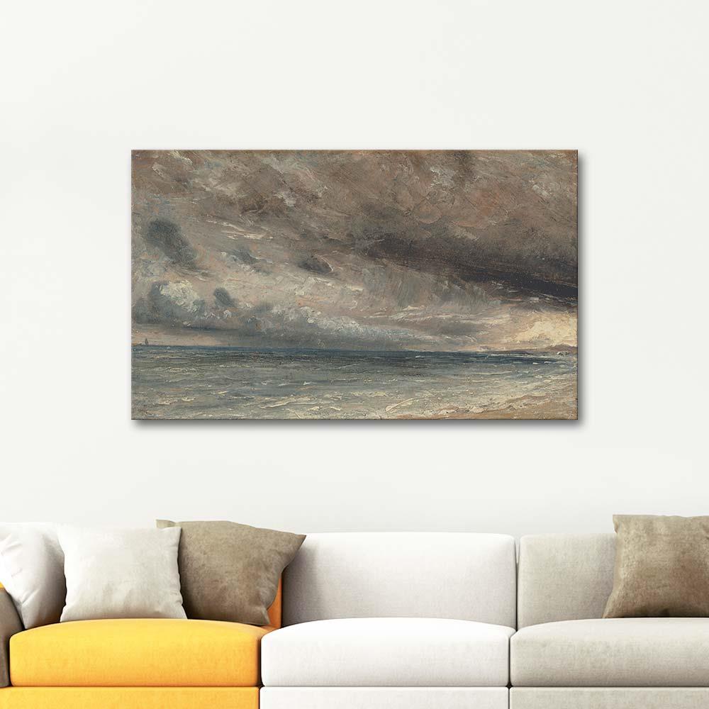 Stormy Sea Brighton by John Constable as Art Print