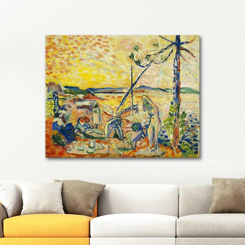 Henri Matisse Sakinlik Lüx ve Zevk Etüdü Kanvas Tablo