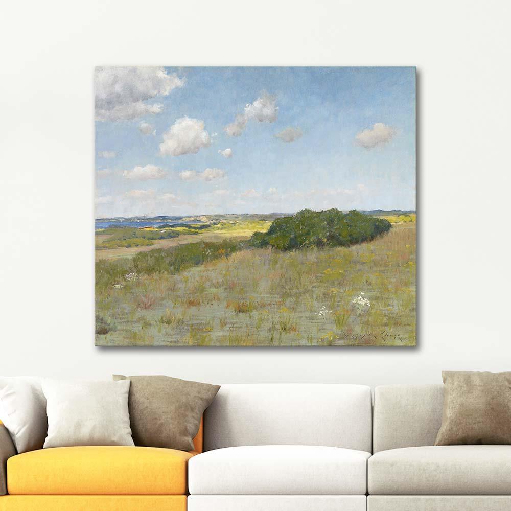 Sunlight and Shadow Shinnecock Hills by William Merritt Chase as Art Print
