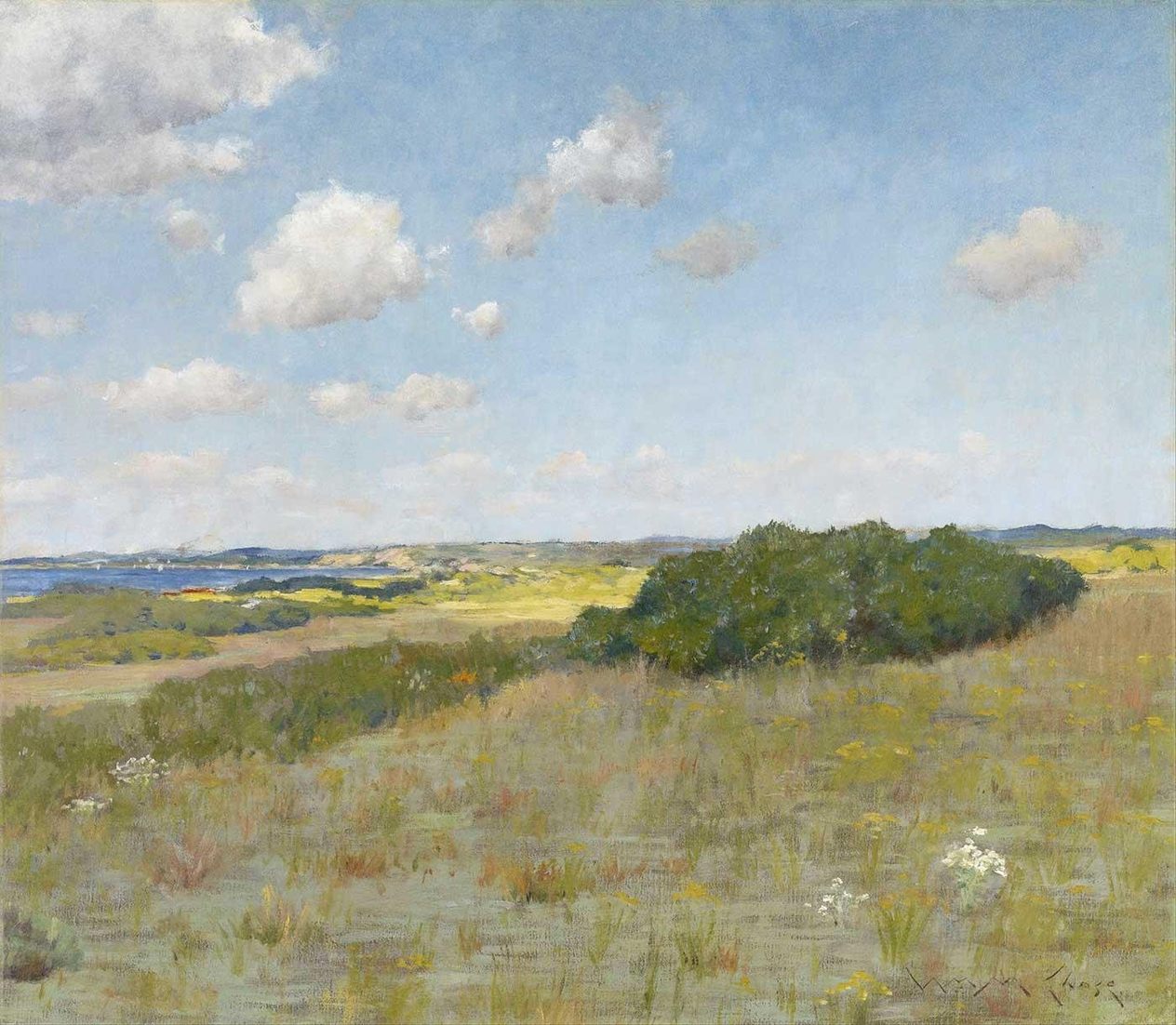 Sunlight and Shadow Shinnecock Hills by William Merritt Chase
