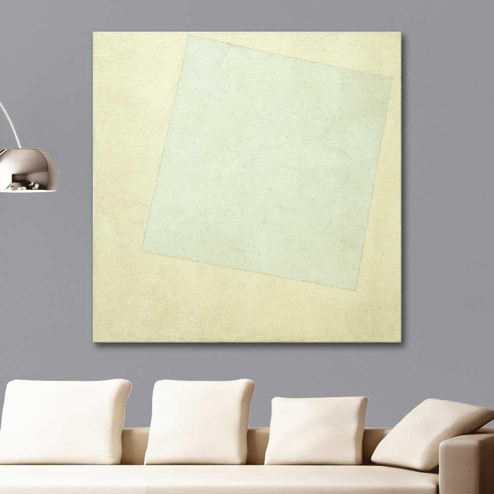Suprematist Composition White on White by Kazimir Malevich as Art Print