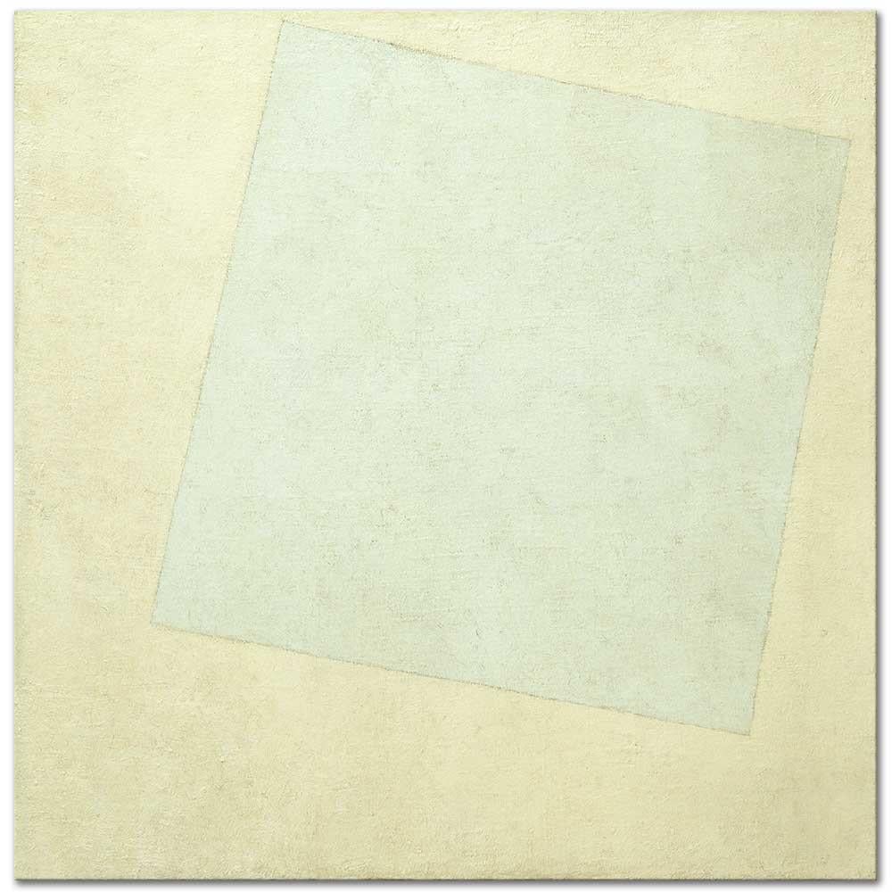 Suprematist Composition White on White by Kazimir Malevich as Art Print