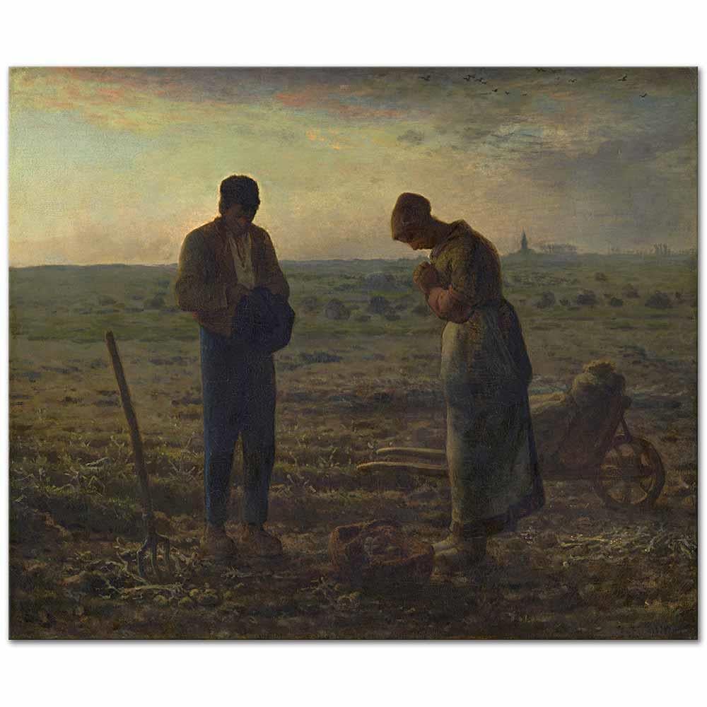Jean François Millet Akşam Duası Kanvas Tablo