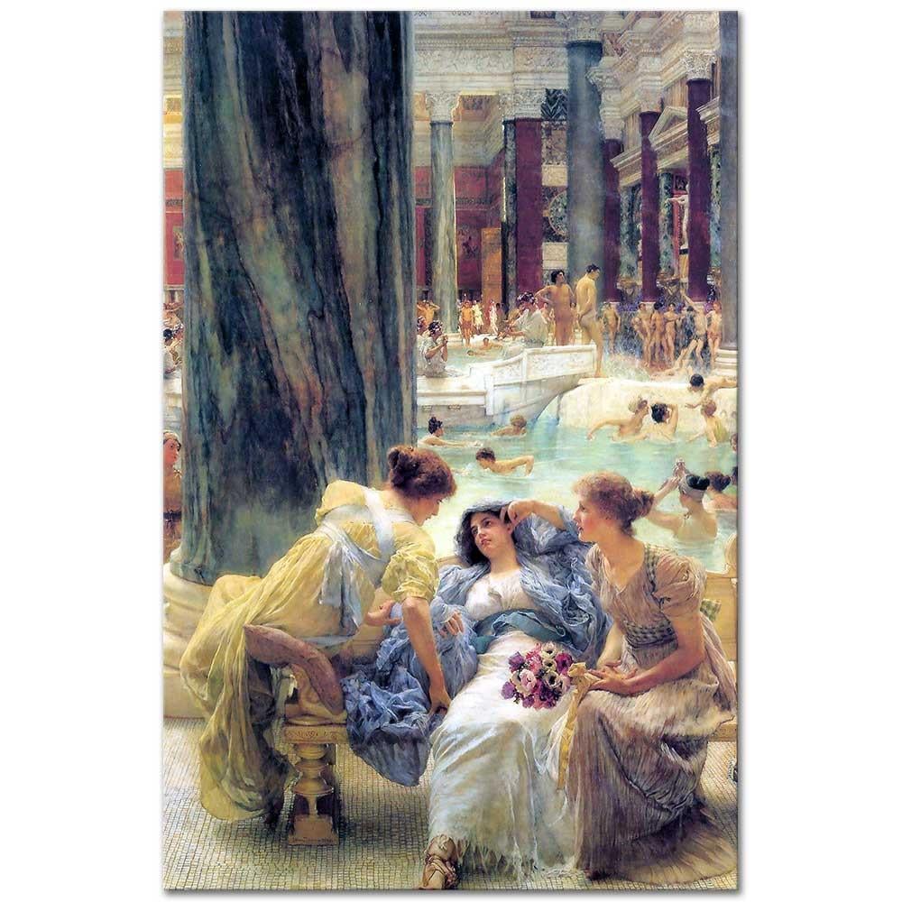 Sir Lawrence Alma Tadema Caracalla Hamamı Kanvas Tablo