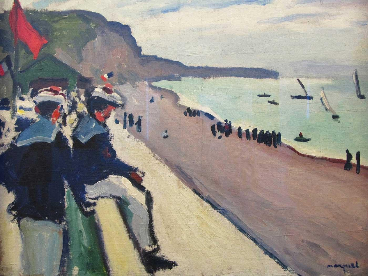 Albert Marquet Fecamp Plajı Kanvas Tablo