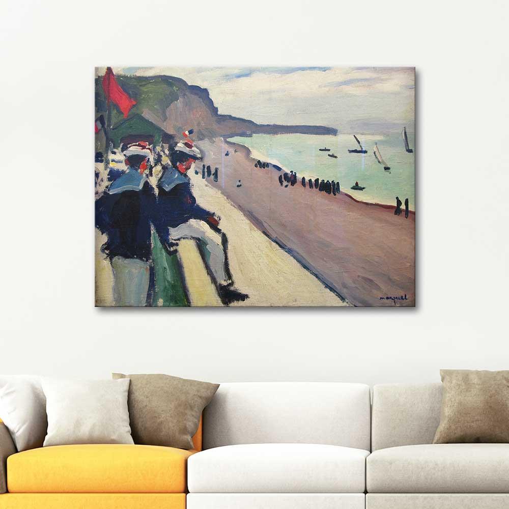 Albert Marquet Fecamp Plajı Kanvas Tablo