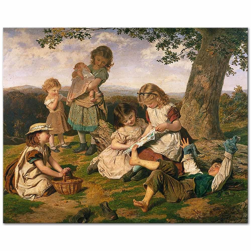 Sophie Gengembre Anderson Öykü Kitabı Kanvas Tablo