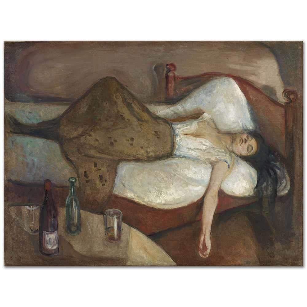 Edvard Munch Günün Yorgunluğu Kanvas Tablo