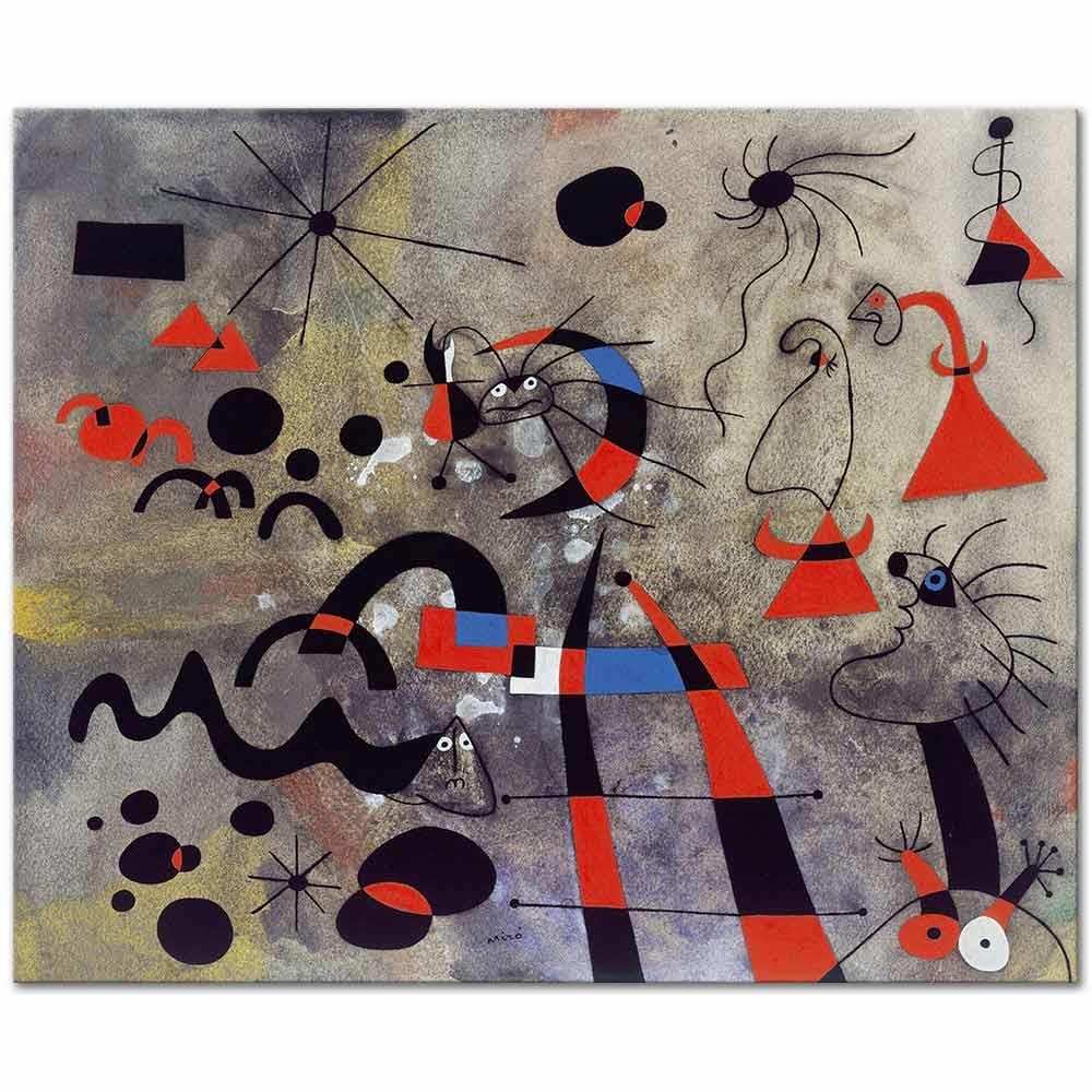 Joan Miro Kaçış Merdiveni Kanvas Tablo