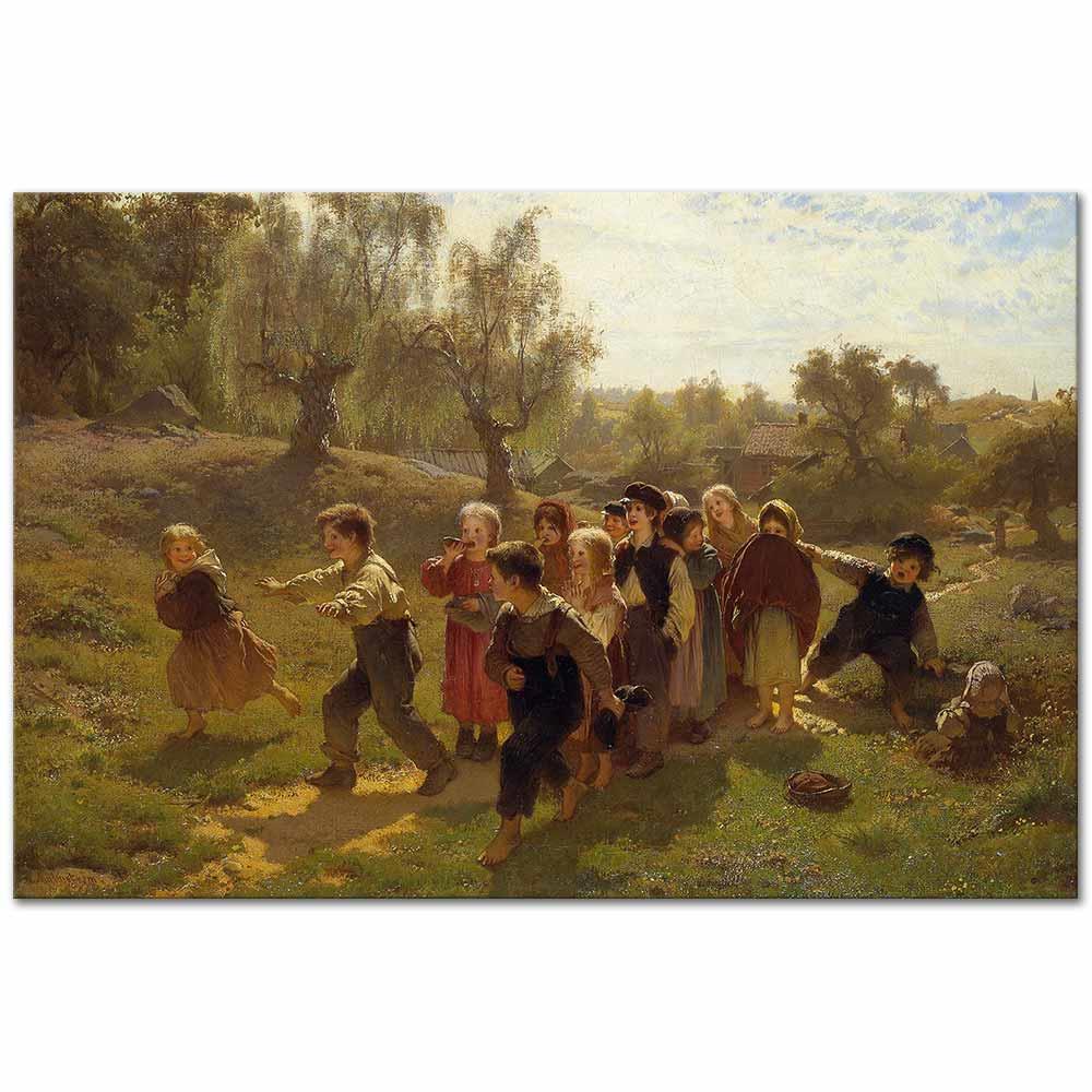 August Malmström Oyun Kanvas Tablo