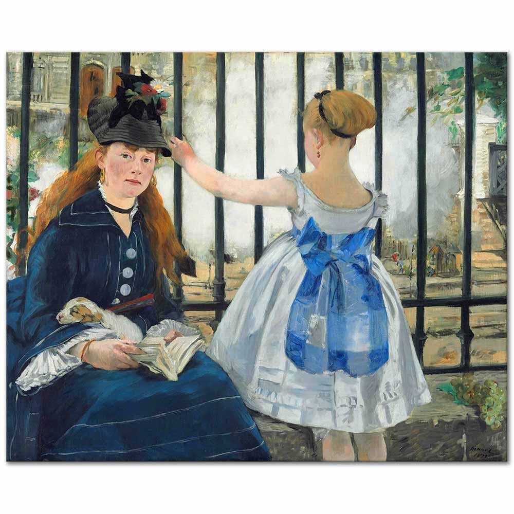 Edouard Manet Tren Yolu Kanvas Tablo