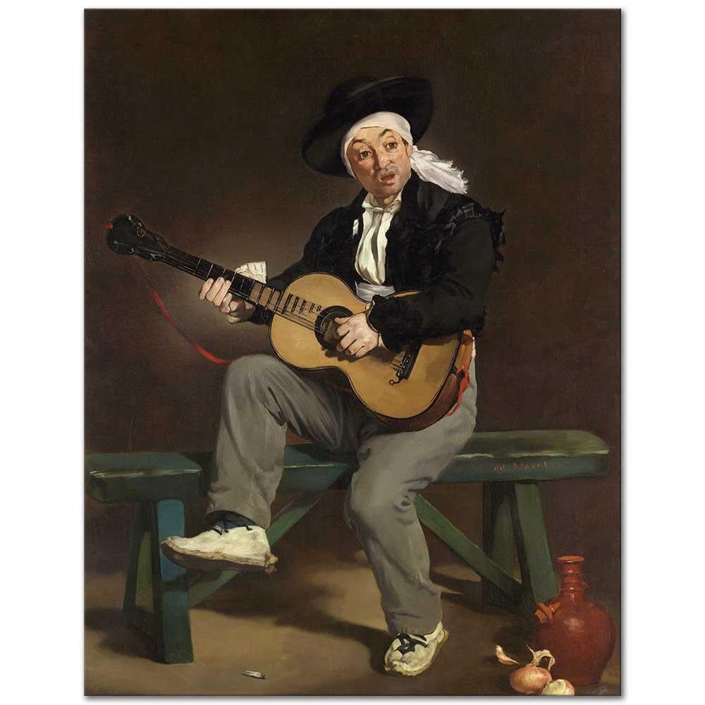 Edouard Manet İspanyol Şarkıcısı Kanvas Tablo
