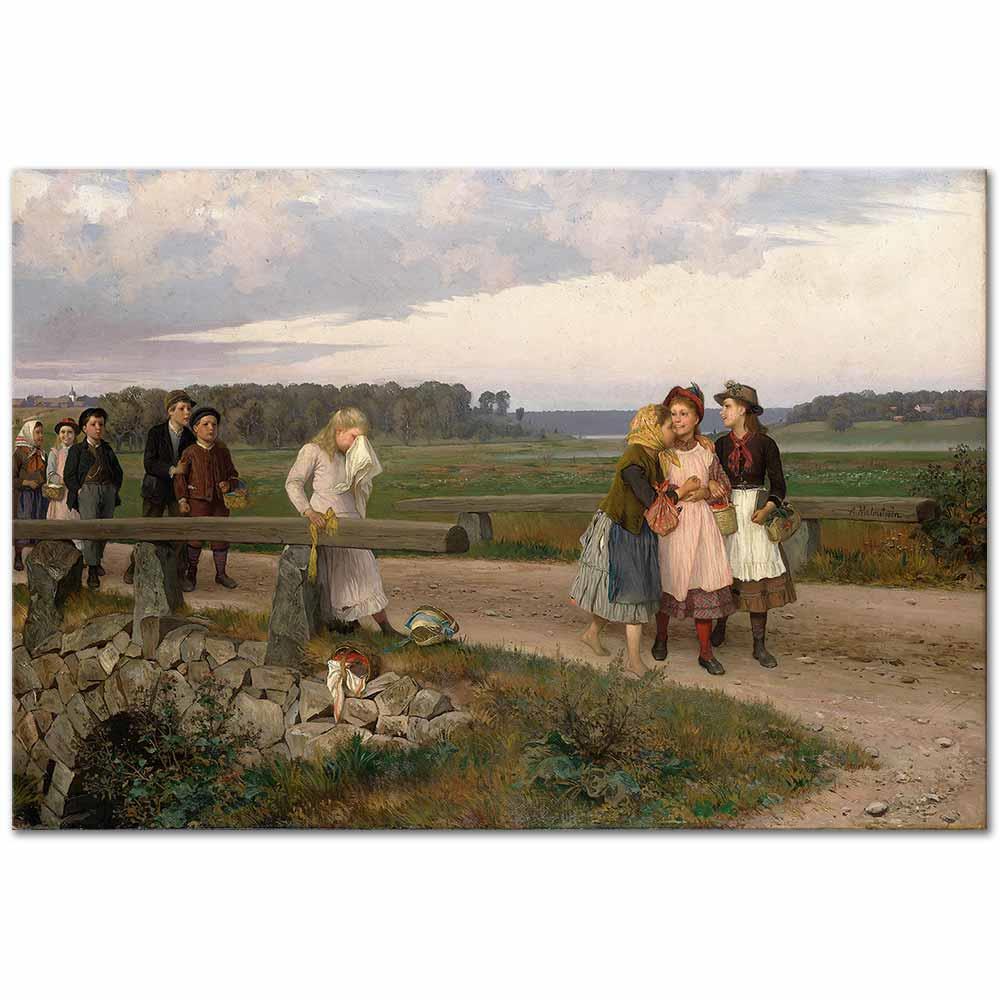 August Malmström Anlatılan Hikaye Kanvas Tablo