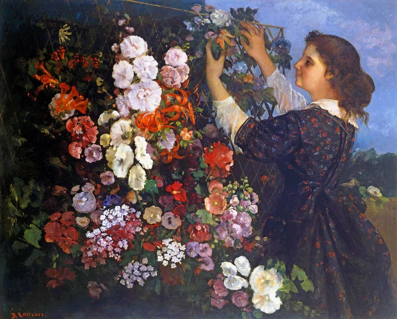Gustave Courbet Çardak Kanvas Tablo