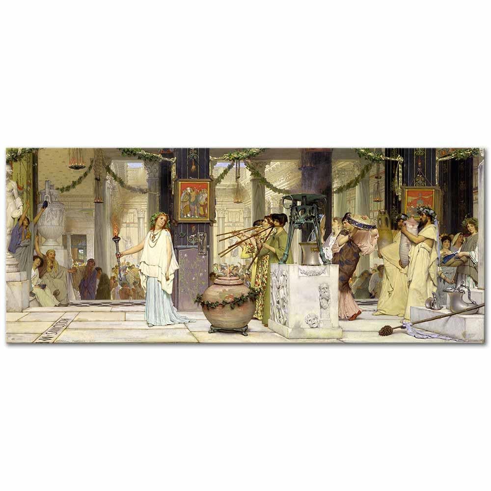 Sir Lawrence Alma Tadema Bağbozumu Festivali Kanvas Tablo