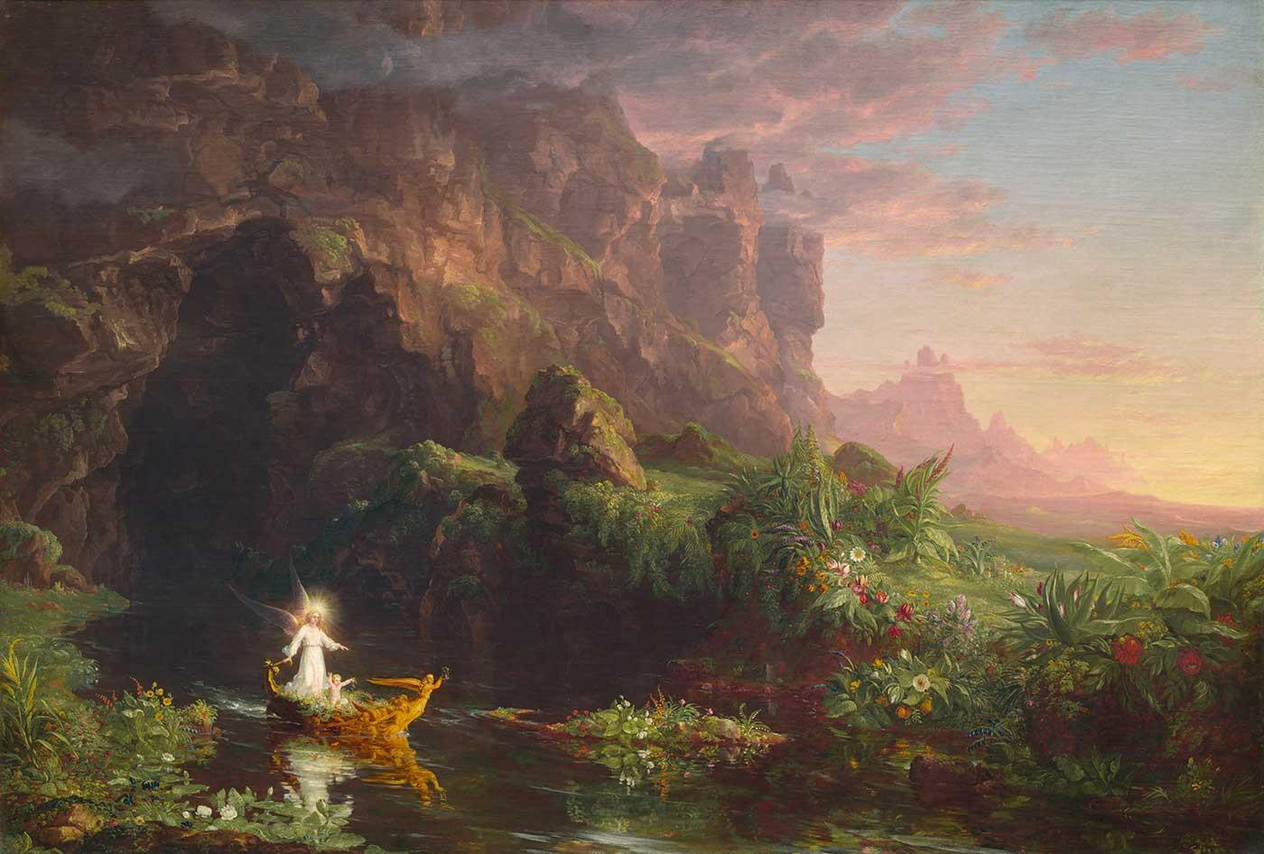 The Voyage of Life Childhood by Thomas Cole as Art Print