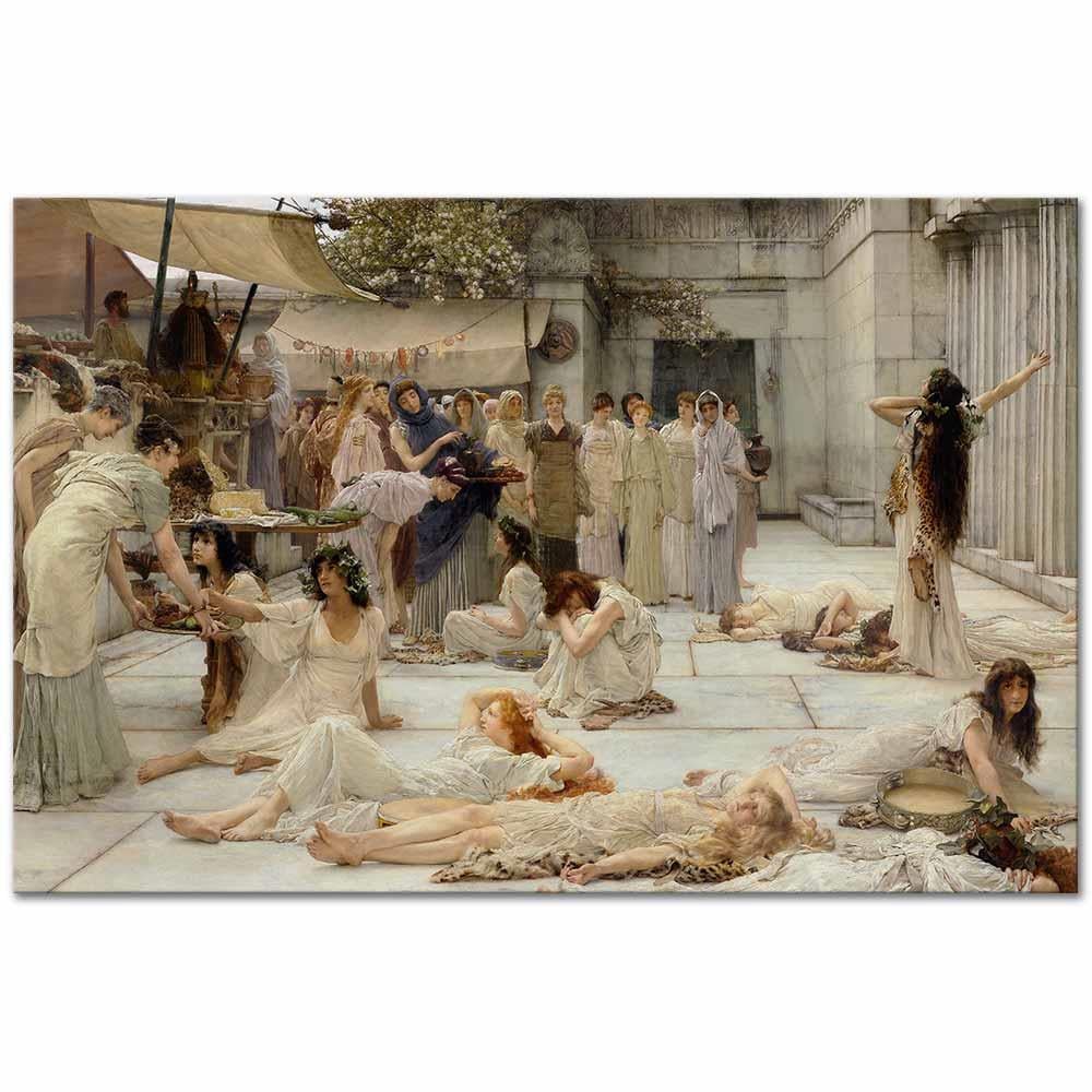 Sir Lawrence Alma Tadema Amphissalı Kadınlar Kanvas Tablo
