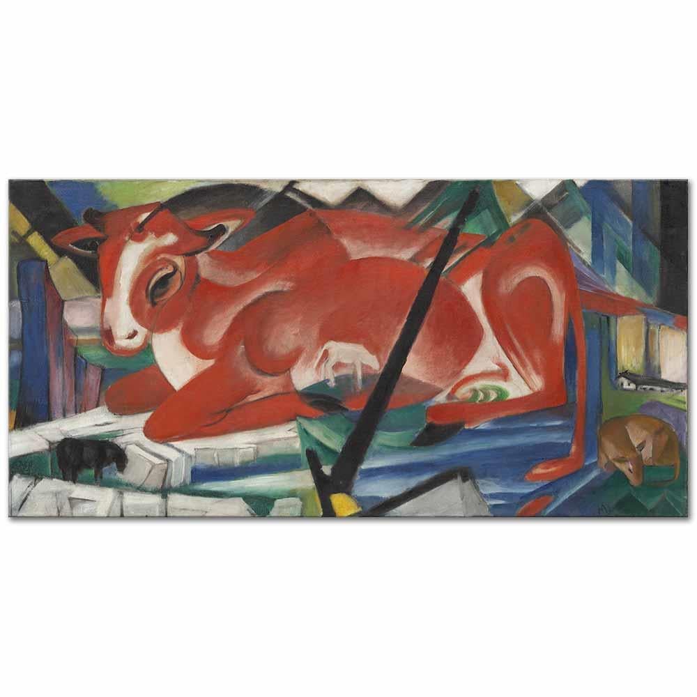 Franz Marc Dünya İneği Kanvas Tablo
