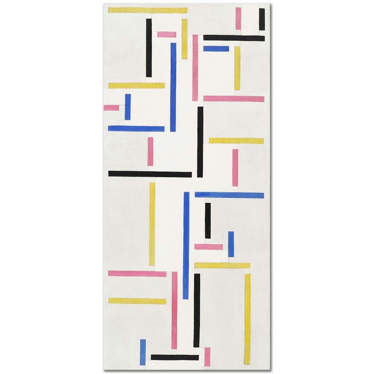 Theo van Doesburg Rus Dansının Ritmi Kanvas Tablo