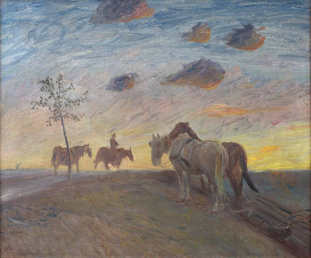 Theodor Philipsen Evening Landscape Art Print