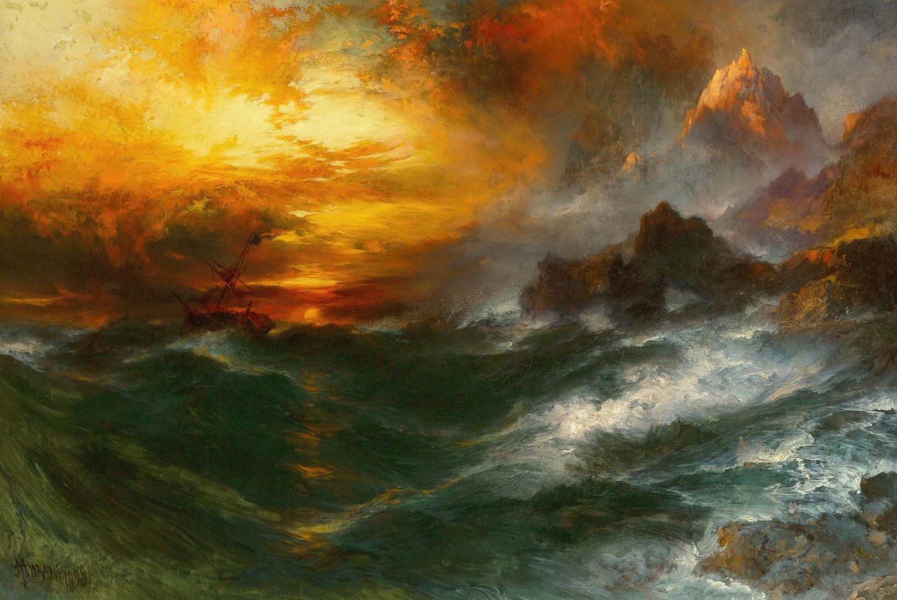 Thomas Moran A Mountain of Loadstone Art Print