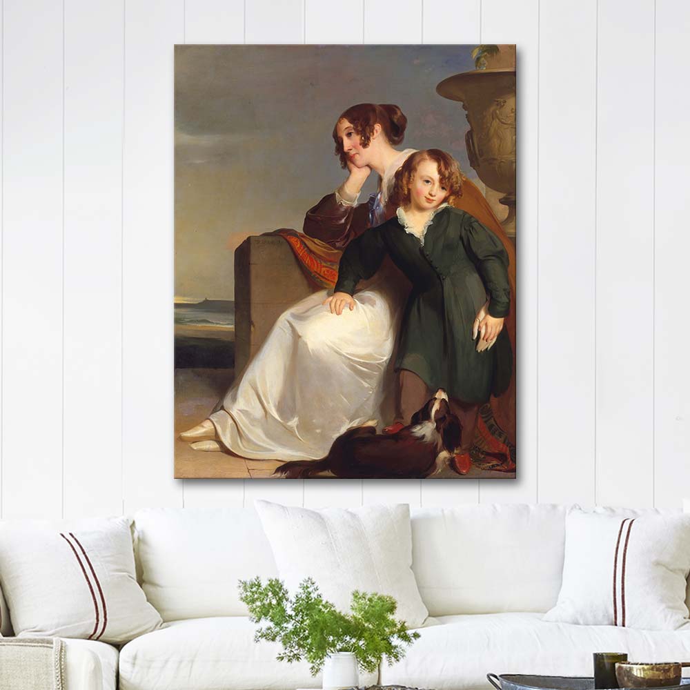 Thomas Sully Mother and Son Art Print