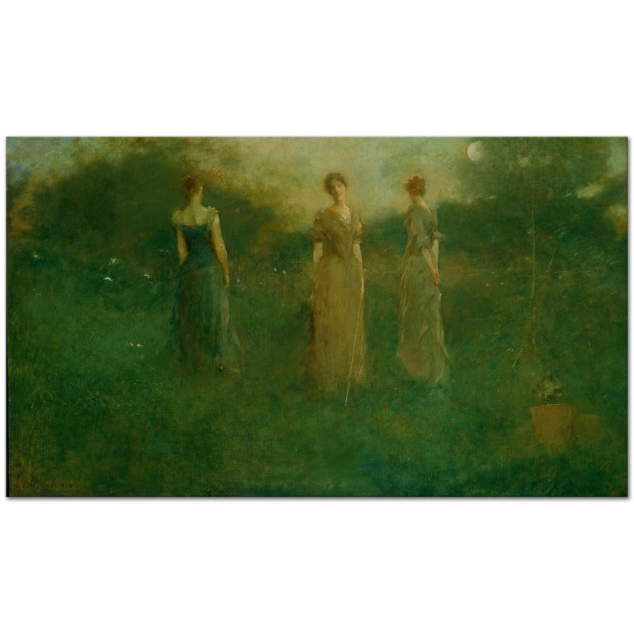 Thomas Wilmer Dewing In The Garden Art Print