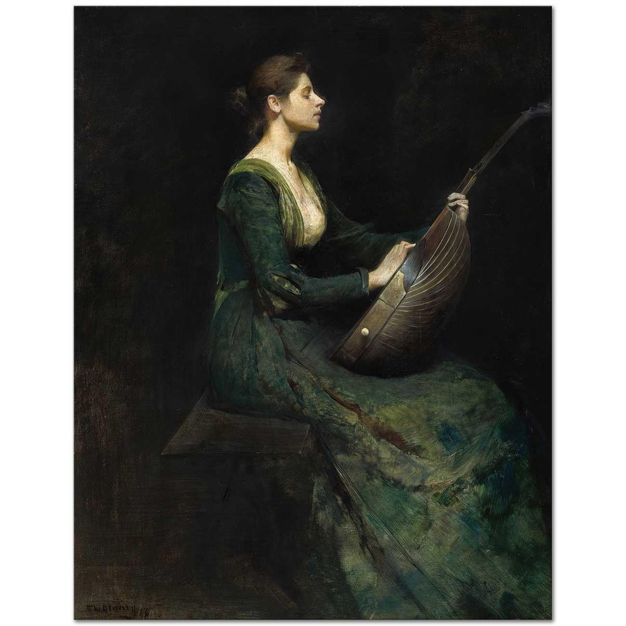 Thomas Wilmer Dewing Kadın ve Lut Kanvas Tablo