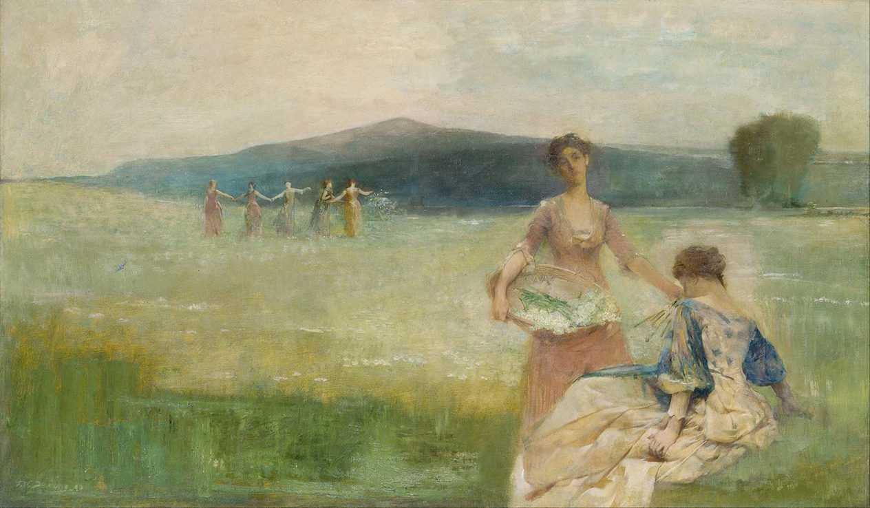 Thomas Wilmer Dewing Spring Art Print