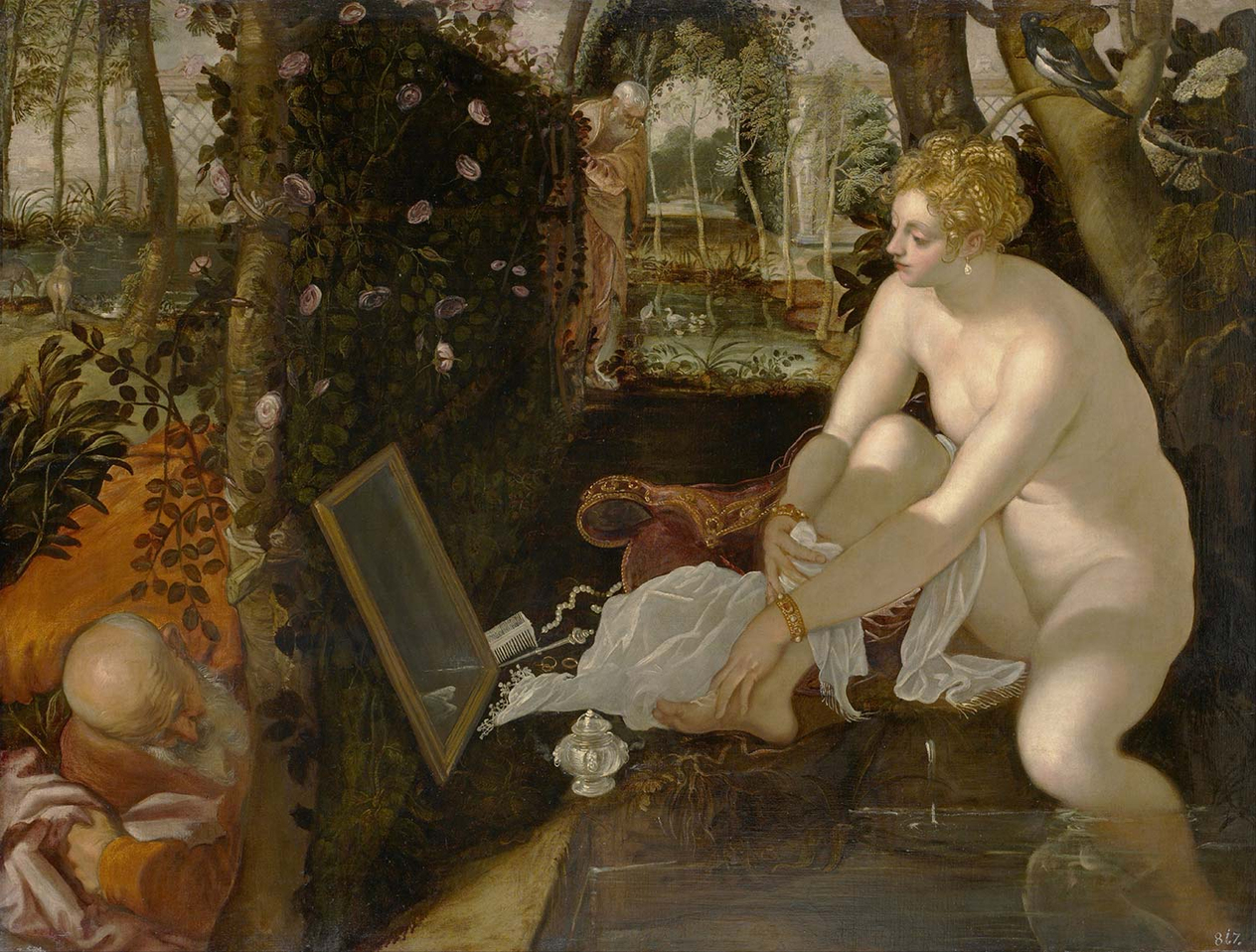 Tintoretto Susanna ve Yaşlılar Kanvas Tablo