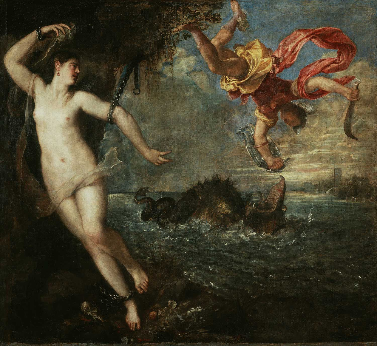 Titian Perseus and Andromeda Art Print