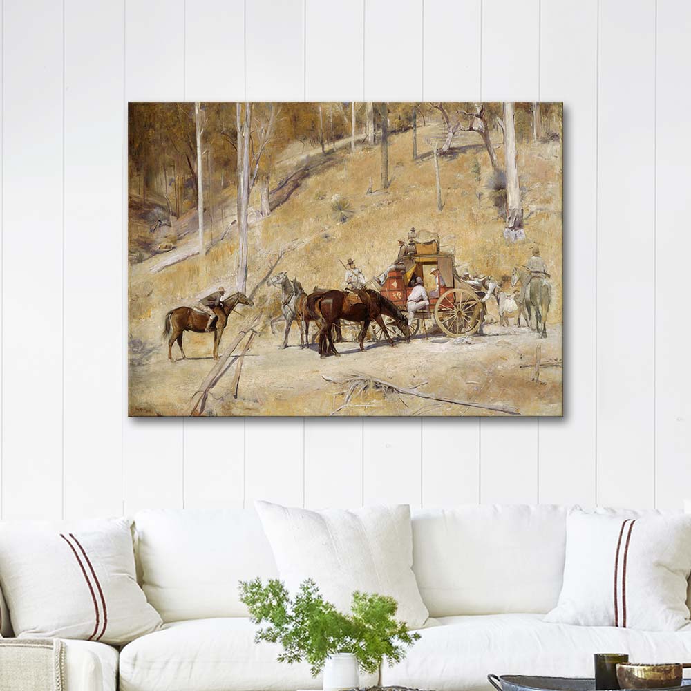 Tom Roberts Bailed Up Art Print