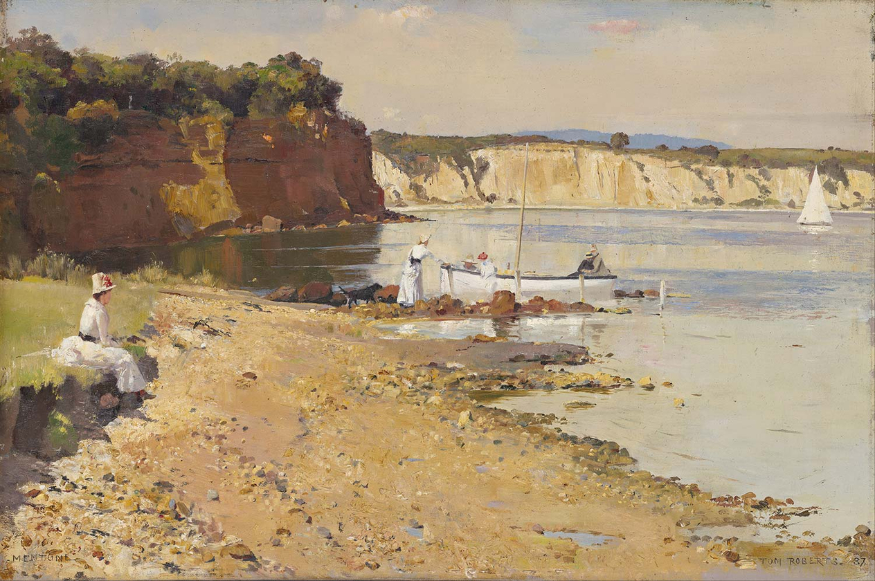 Tom Roberts Slumbering Sea Mentone Art Print
