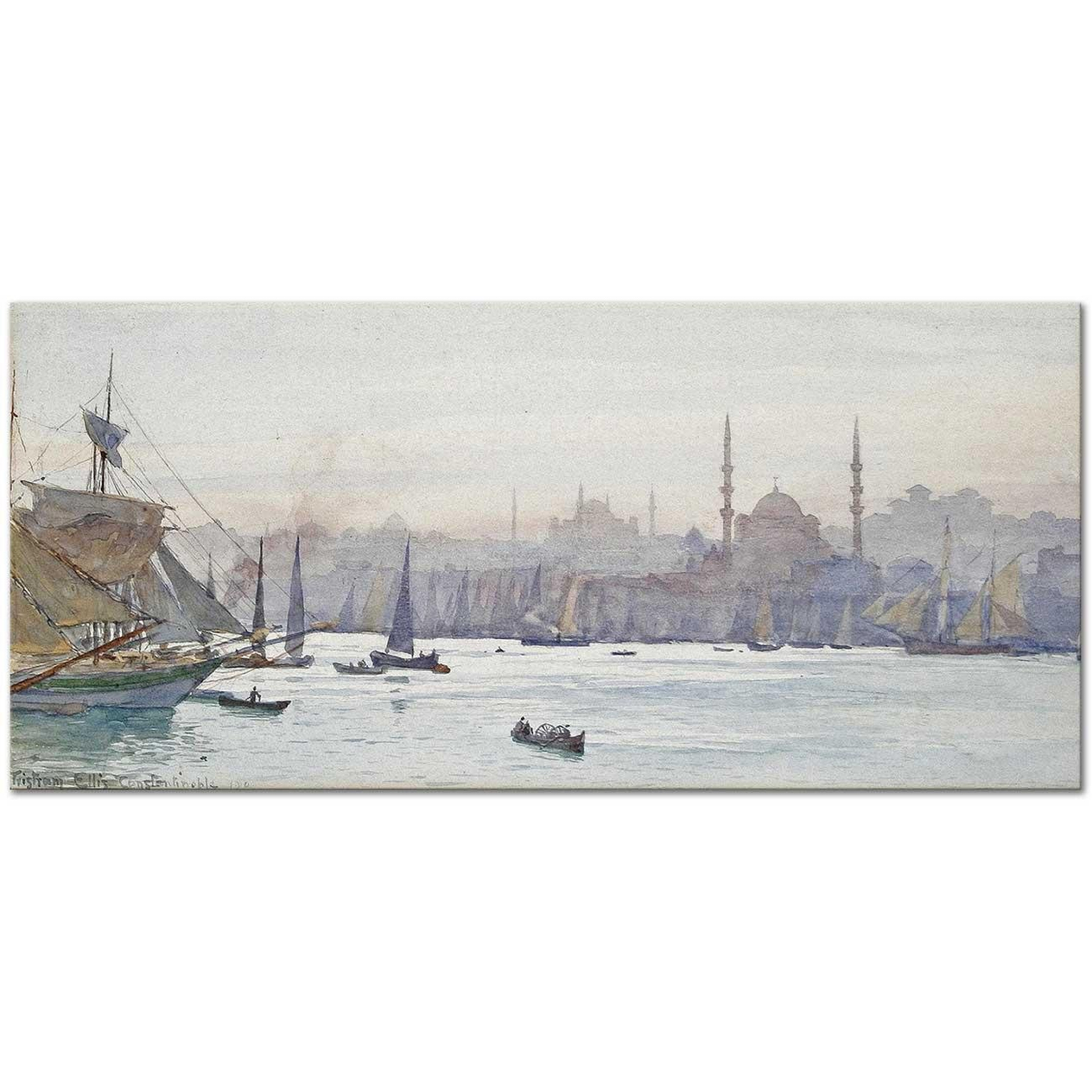 Tristram Ellis İstanbul'a Bir Bakış Kanvas Tablo