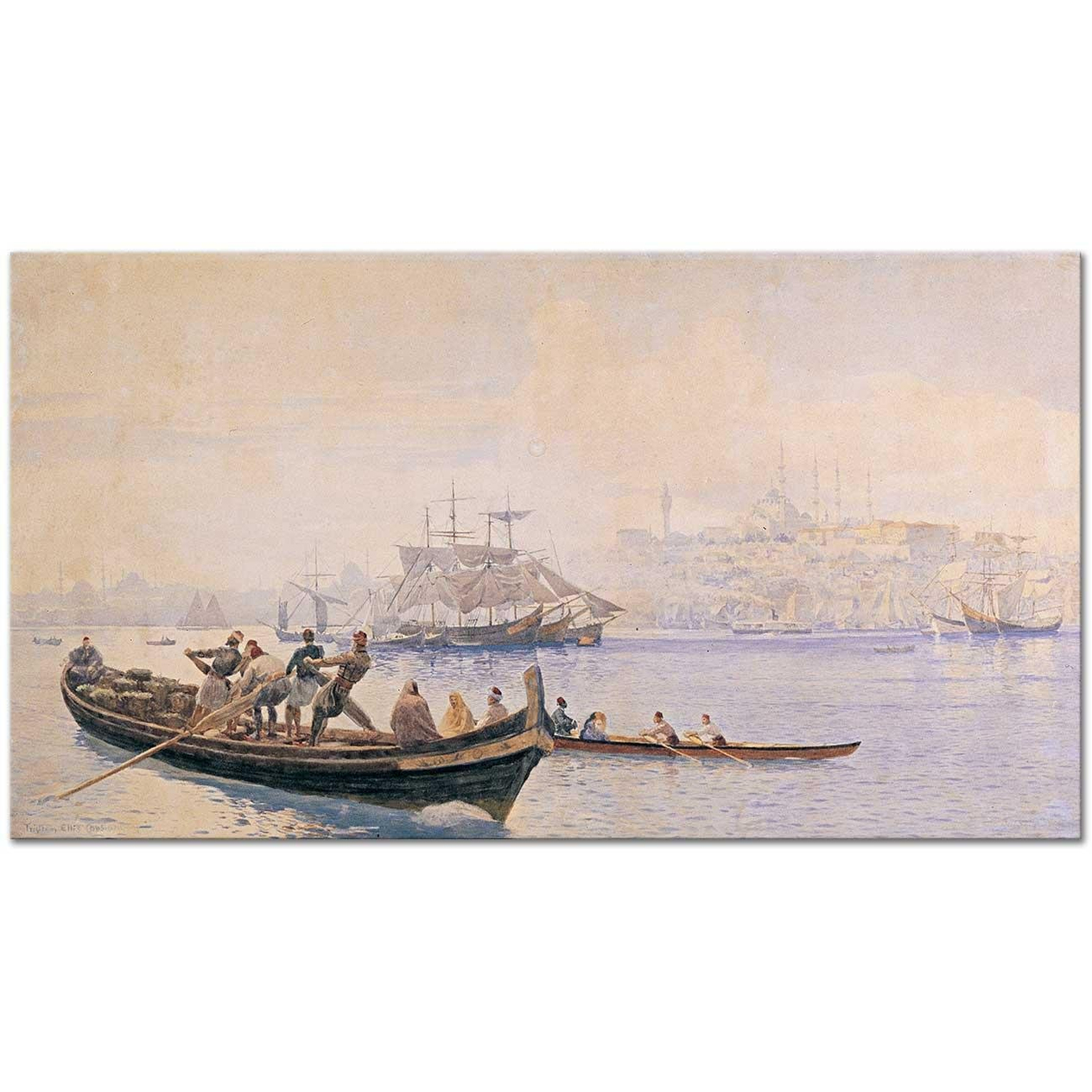 Tristram Ellis İstanbul Manzarası Kanvas Tablo